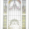 Staircase windows with beautiful Art Nouveau stained glass